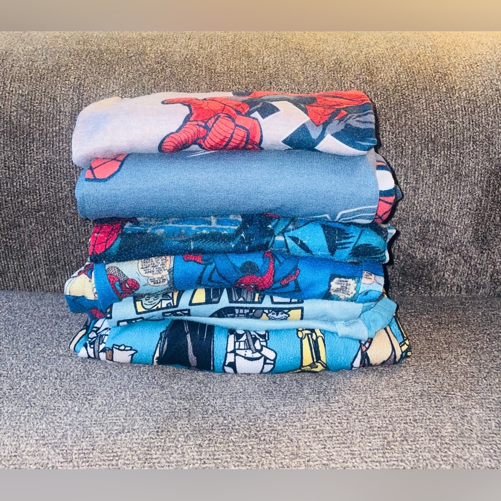 3 Sets Of Boys Size 10 Pajamas